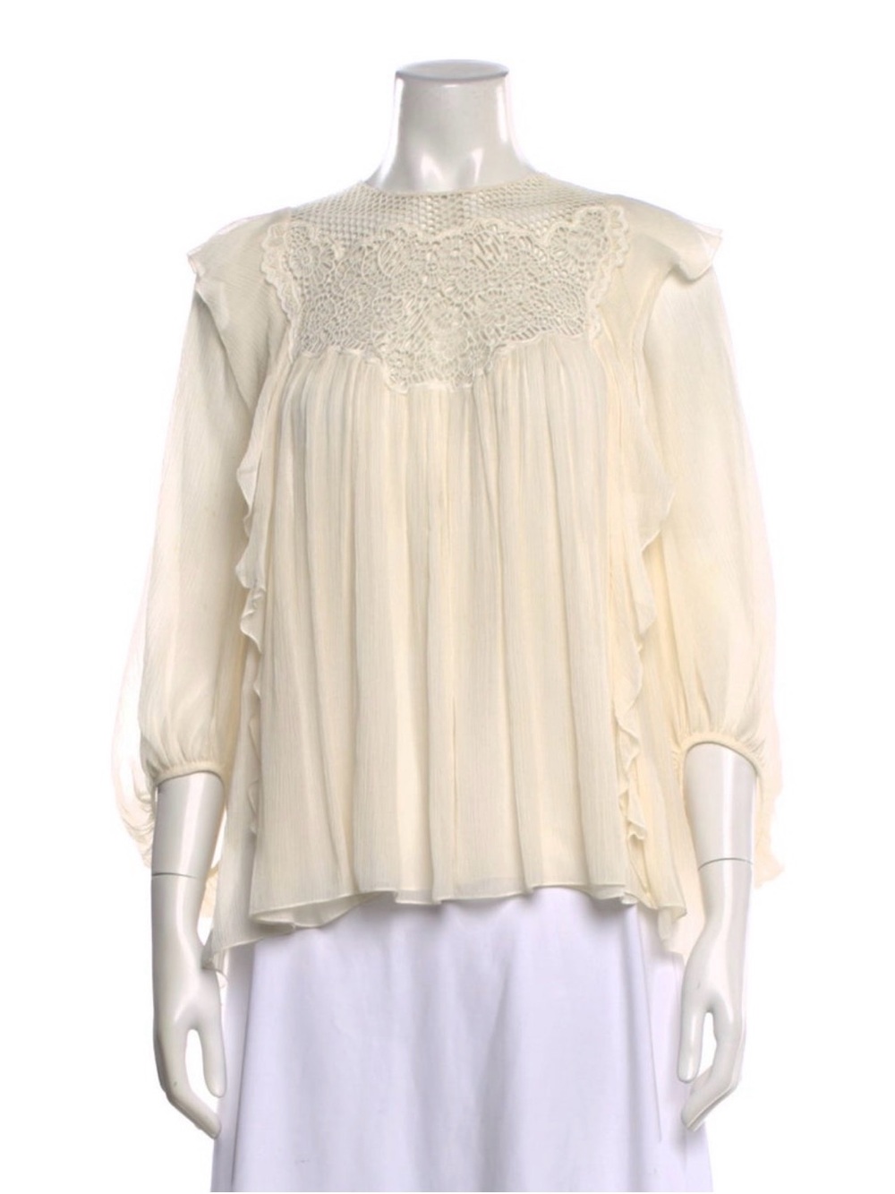 Chloe boho y2k blouse s